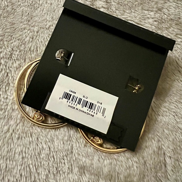 Coach Signature Double Hoop Earrings - Picture 6 of 7